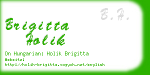 brigitta holik business card